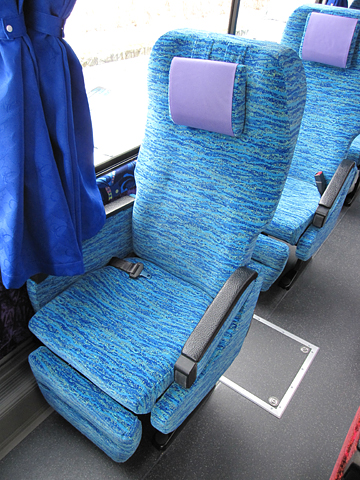 北海道バス「釧路特急ニュースター号」･991　シート